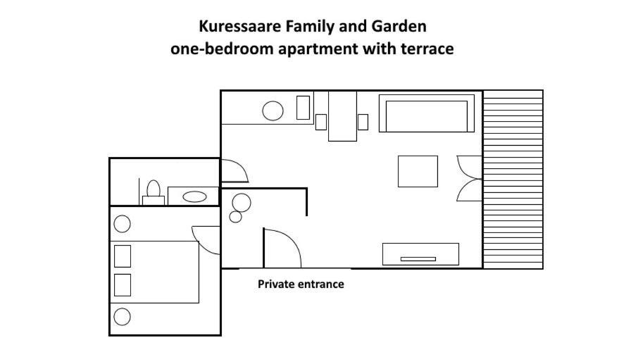 Kuressaare Family And Garden Apartments Exterior foto
